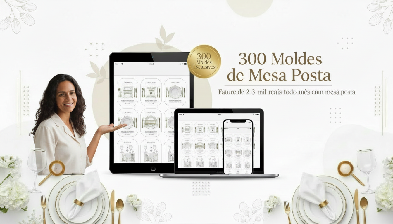 Mesa posta artesanal com peças produzidas com os moldes — sousplat, trilho de mesa e porta-copos em corda sobre linho creme